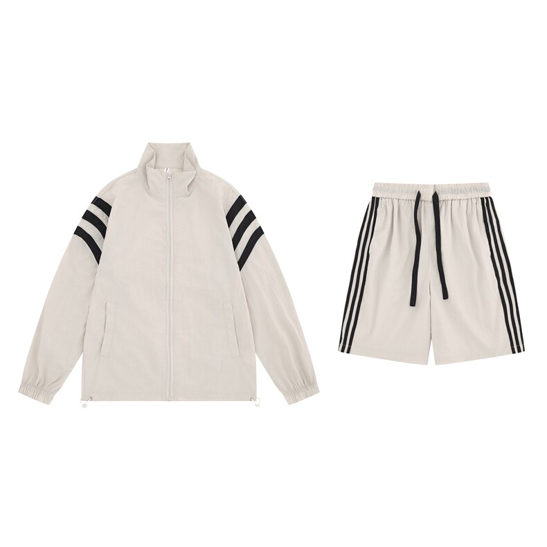 得物\唯品二开速干防晒服+沙滩短裤运动休闲套装TZ128TP65,男装休闲套装,电商A247B