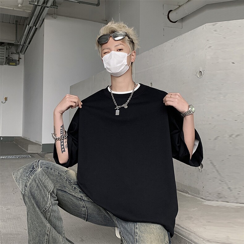 圆领短袖t恤男夏季新款白色修身显瘦百搭上衣潮TX601-特P22,男装T恤,电商A178