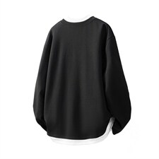 假两件华棉卫衣大码M-5XL表面棉底部聚酯纤维WY77961P48，男装卫衣，星座227-7