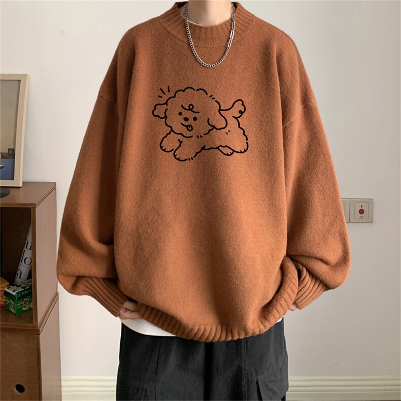 23秋冬季半高领毛衣加绒毛衣针织衫M3357-P45限68加绒55,男装针织衫/毛衣,电商B370