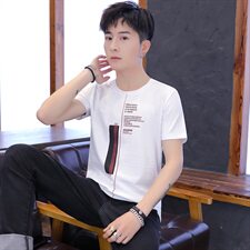 家乐2002短袖t恤男士韩版个性潮流修身圆领丅半袖夏季男装，男装T恤，电商D310（原电商305）