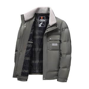 BAMJ-8916钱塘2020-2中年男士冬季厚款拉链毛领简约羽绒服P235图片