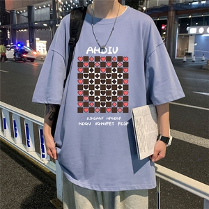 电商DSA028-DT21V96 棉 P20 2023新款圆领印花短袖男 控38图片