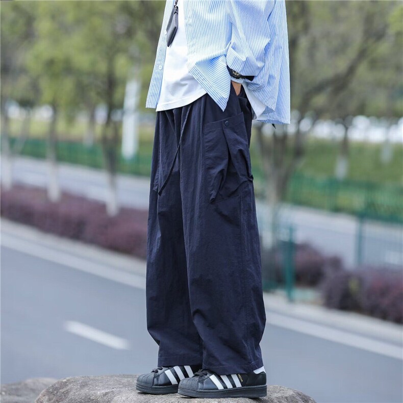 夏季多口袋工装裤男宽松潮牌ins直筒户外冲锋裤阔腿休闲UK288-P43,男装工装外套,星座1008