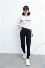 秋季新款秒发时尚百搭韩版哈伦小脚休闲女裤，其它，冬进一族