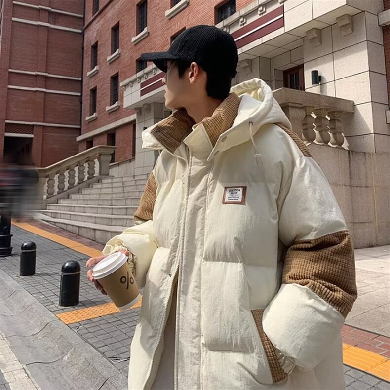1506-1/M53101/P69潮牌冬季新款连帽棉服男防寒面包服情侣外套,男装棉衣,星座1506-1