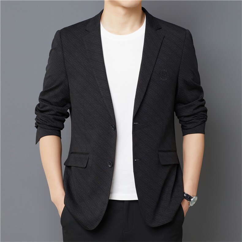 ASD2735男士2023年春季新款长袖西服休闲青年夹克西装薄款单西图片