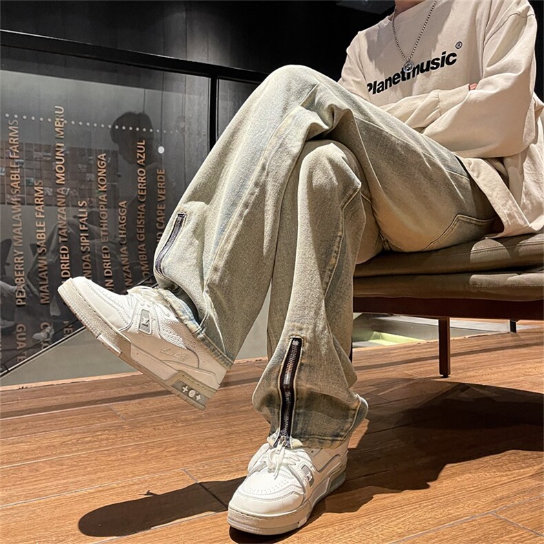 特价！（现货4千件）牛仔裤男美式高街宽松裤子A080-9603-特P29,男装牛仔裤,电商A080