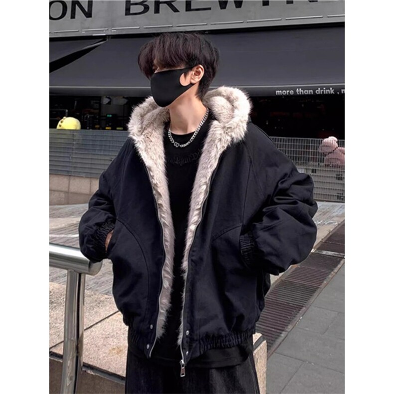 现货~自制高品质毛领座山雕棉服加厚保暖棉衣MF002P90，男装棉衣，星座908