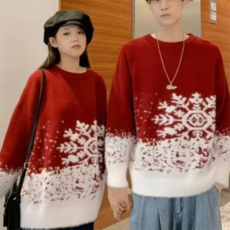 2025年秋季时尚百搭通勤简约休闲渐变雪花男女同款图片