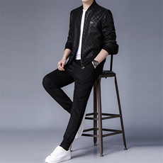 DZ1917钱塘2020-3秋季新款时尚休闲潮流中青年男士套装P210，男装休闲套装，钱塘207-3