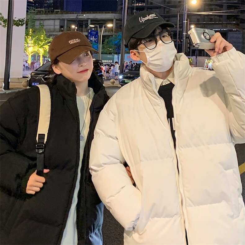 推荐2023冬季新款棉衣港风情侣棉服潮牌宽松上衣M6688图片