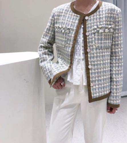 气质重工小香风淑女现货，女装，EVE