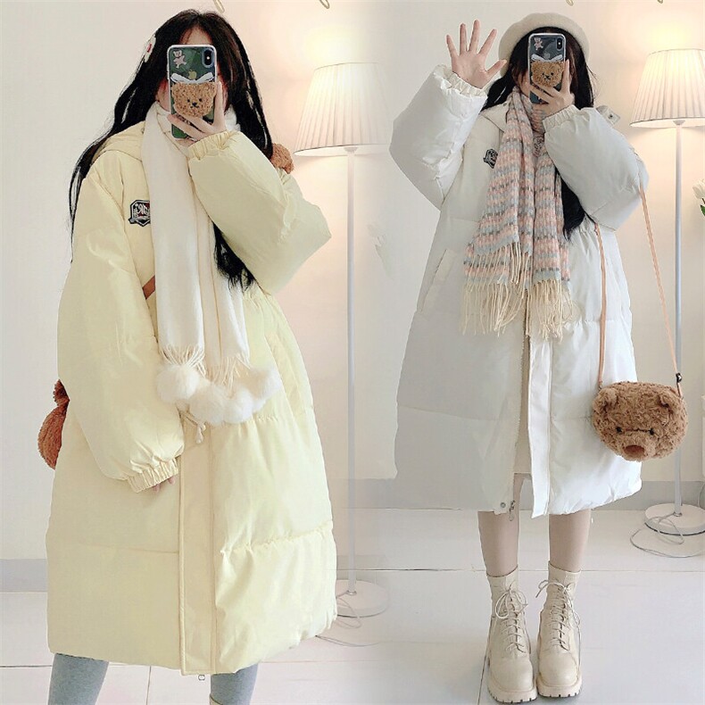 CC088-P115中长款牛角扣羽绒棉服学院风小个子宽松棉衣外套，男装棉衣，星座911-3