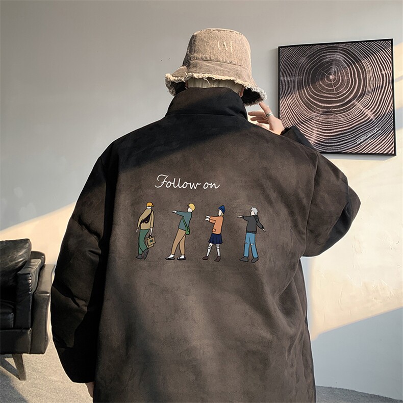 麂皮绒棉衣男大码立领棉袄子男羽绒棉服JM87043-P110,男装棉衣,电商A040