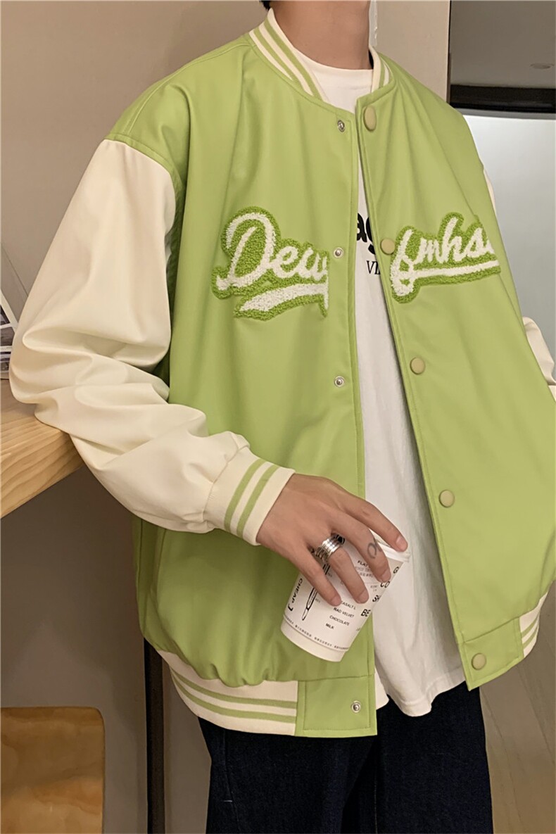 春秋季港风休闲刺绣夹克ins潮流外套美式高街棒球服W1729-P68,男装夹克,星座512-4