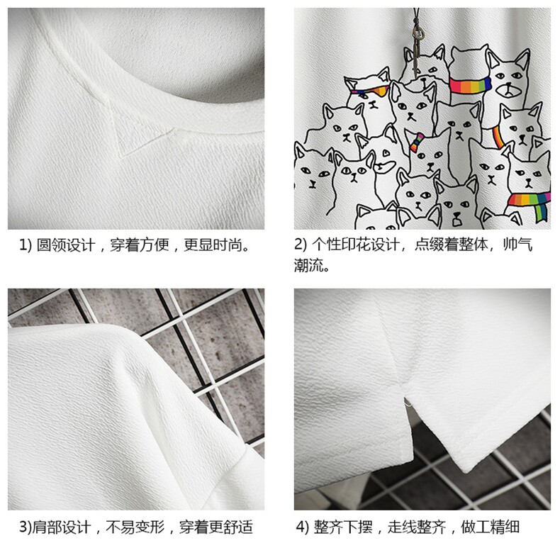 Q11151-P30春夏季七分袖t恤男大码五分袖男短袖中袖网格挂拍,男装T恤,电商A040A