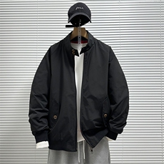 AUTICUP美式哈灵顿夹克休闲工装春秋外套卡其立领机车防风K97/P68，男装夹克，星座506