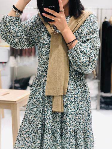 2021S/S春季新款碎花连衣裙现货秒发,女装连衣裙,雨木其