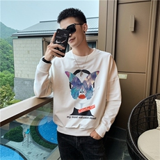 W866/秋社会小伙痞帅宽松套头韩版网红打底潮流卫衣男，男装卫衣，星座102A（原电商D309-1）