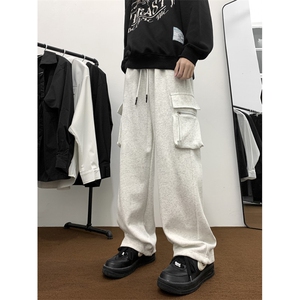 2024春季新款工装裤阔腿宽松卫裤痞帅休闲长裤 现货 K7662-P42图片