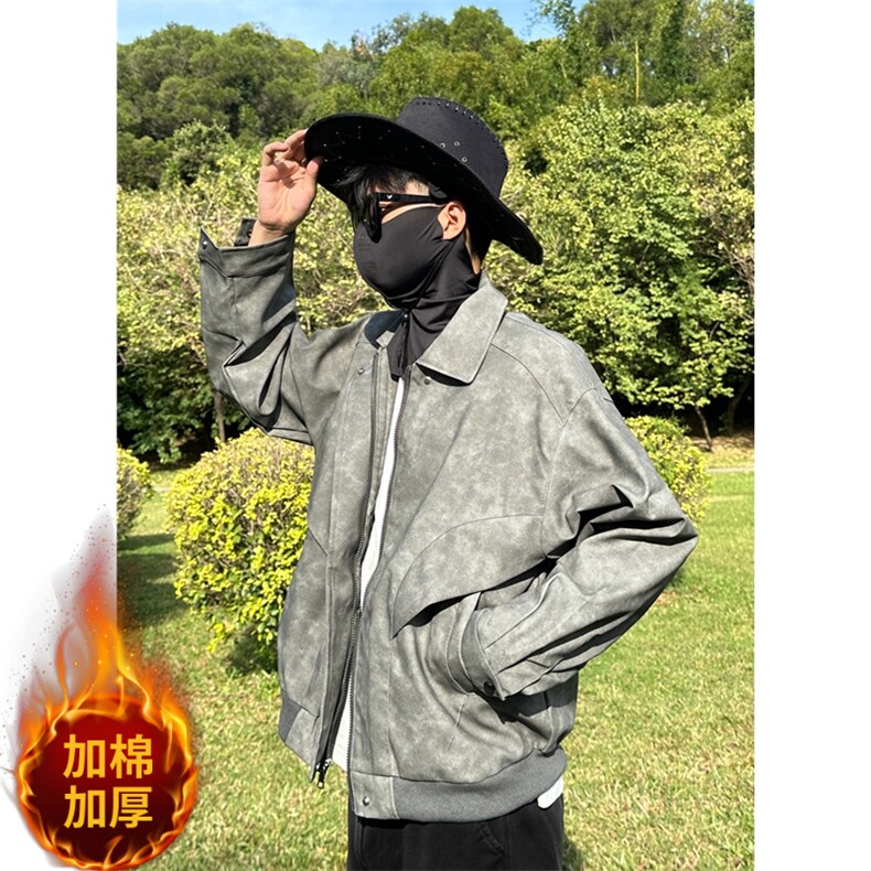 档口图美拉德复古皮衣男PU皮夹克外套J8926-P85加厚J8926JR-P95,男装夹克,星座1213
