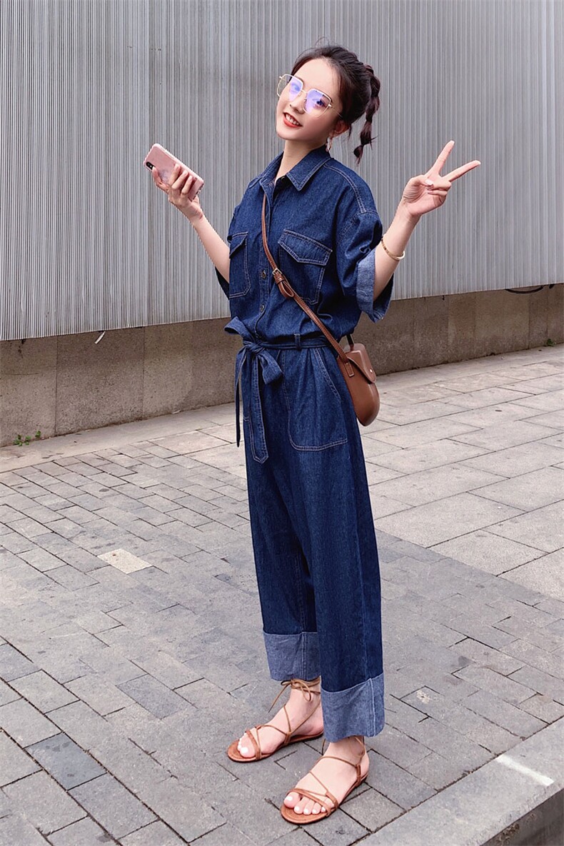 大货已出2021夏季轻薄牛仔连体裤8605-A23,女装连体裤,浙宝225