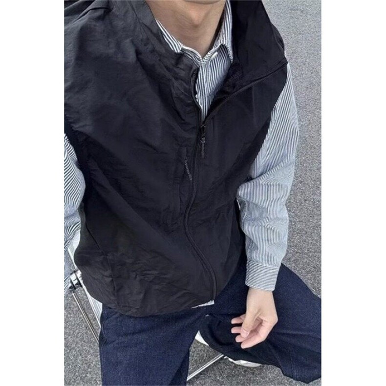 W9922-P50网图现货日系户外机能风马甲防水透气简约潮流背心，男装背心/马甲，星座1608-2