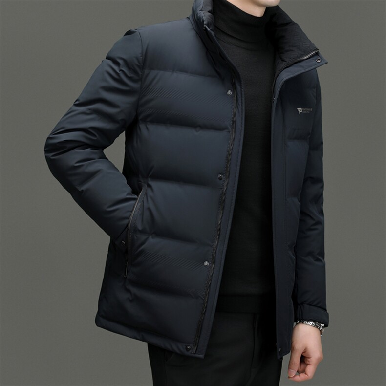 DF23870钱塘2020-2时尚休闲简约冬季厚款中年男士羽绒服P250,男装羽绒服,钱塘207-2