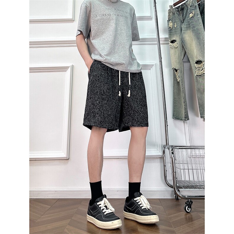 A178男女同款冰丝速干短裤休闲夏季外穿宽松休闲裤DK160-P28,男装牛仔裤,电商A178