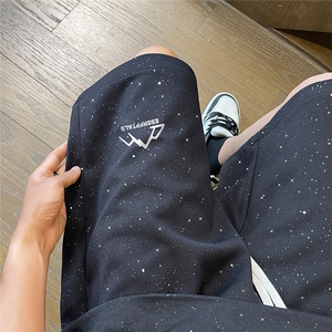 抖音得物高品质重磅320克华棉夏季满天星短裤印花男女五分裤特P30图片