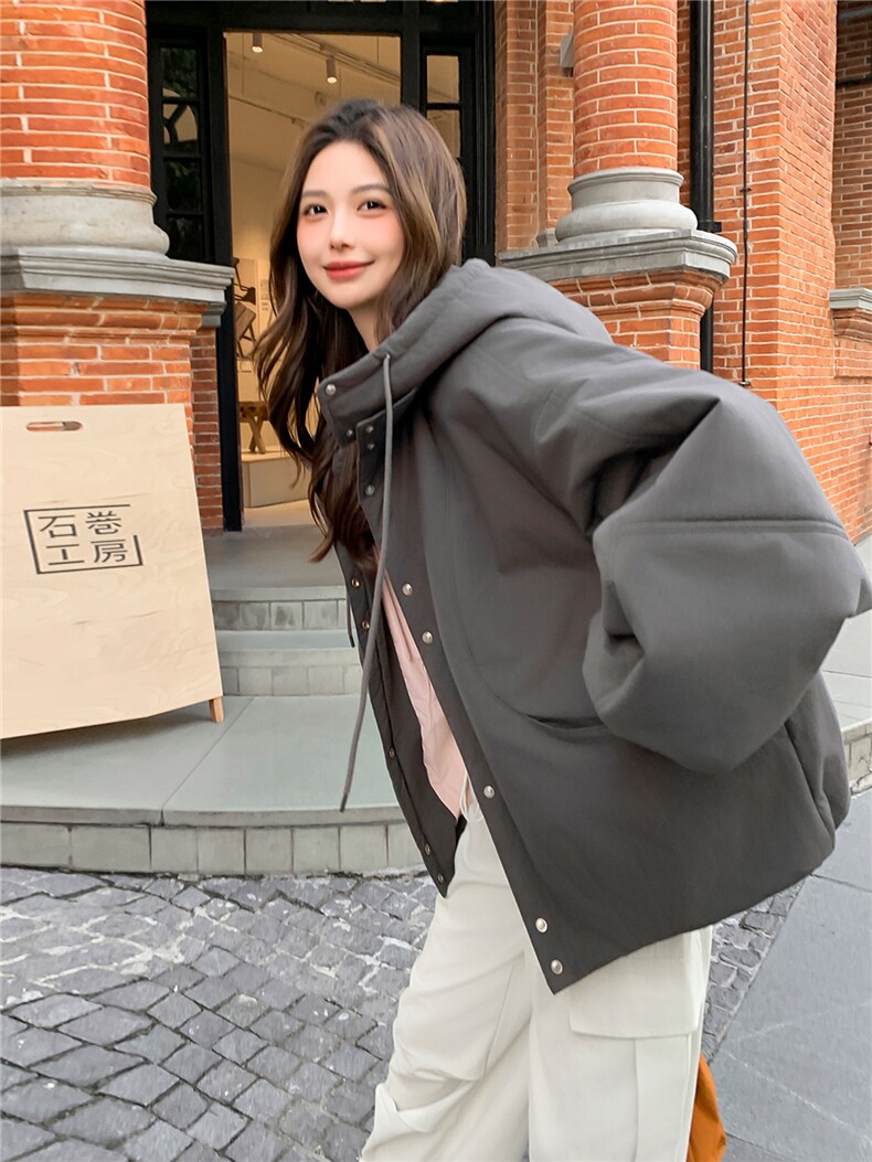 2025冬装新款简约时尚棉服205-H055-P215-K329,女装棉衣/棉服,浙宝205