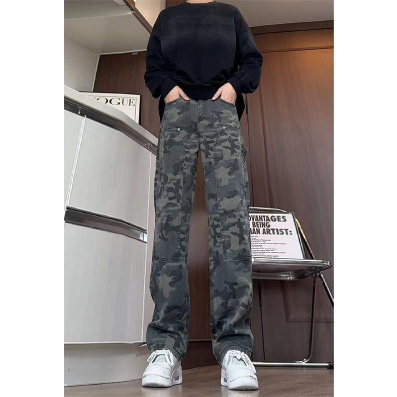 秋季美式ins高街hiphop迷彩水洗伐木裤工装货号K2312P55,男装工装外套,电商A063