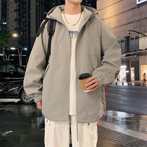 秋季新款二开宽松夹克男纯色冲锋衣外套DSA157B-JK7835-特P70图片