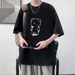 麂皮绒短袖t恤男大码半袖男 大皂风 JD82339-P25图片