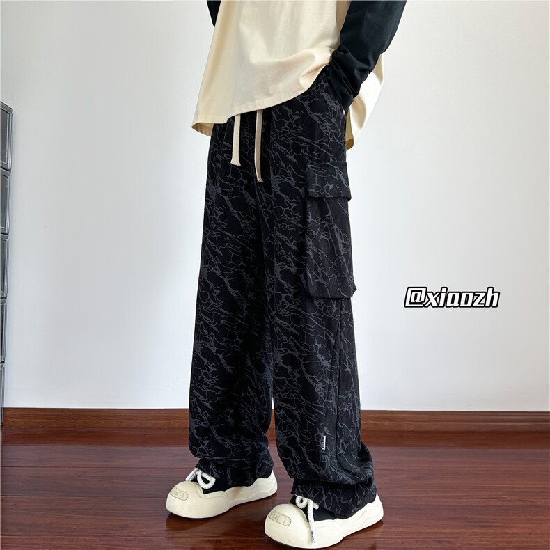 XZ616秋季新款闪电纹灯芯绒破缝夹标工装长裤TY1033特P40控78，男装工装外套，星座512A（原616）