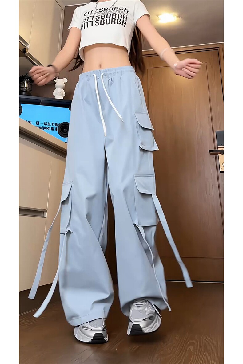 美式复古潮牌高街工装裤ins风设计感休闲宽松裤子K591TP45控69,男装工装外套,电商A102B