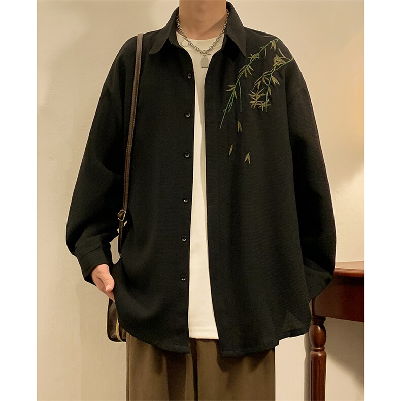 数据款CS416-P45控68 新中式垂顺长袖衬衫【已注册】图片