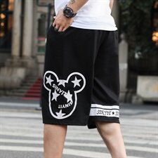男士潮流宽松运动百搭短裤男生休闲潮牌五分运动裤加大码591款，男装休闲裤，星座802