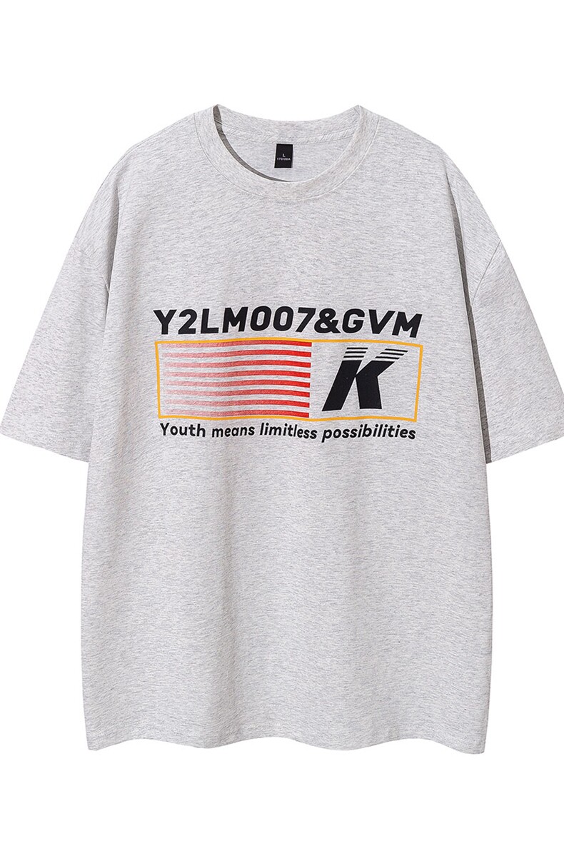 白底条纹印花设计潮大码M-5XL短袖T恤男DT77779P18块特价控38,男装T恤,星座226-2