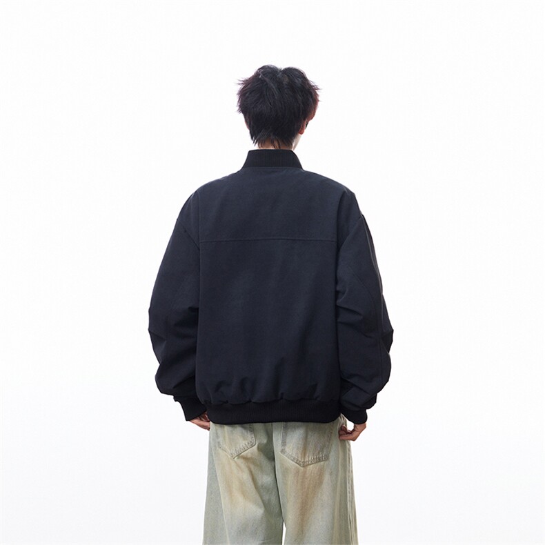 春秋季美式高街舒适亲肤设计感个性小众简约宽松夹克外套6609-P70,男装夹克,电商B306