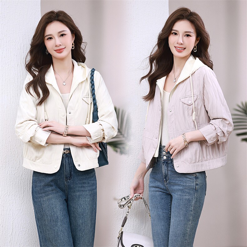 2025秋装新款女装短外套时尚百搭显瘦轻薄夹克衫，女装短外套，3200格调