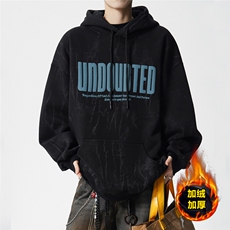 X416B-1-WY3188-特P58限98加绒潮牌重磅休闲美式痞帅套头连帽卫衣，男装卫衣，星座416B-1