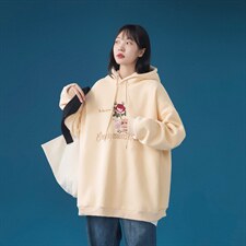 中性风C316WY699P68秋冬情侣装男女款刺绣加绒加厚卫衣连帽套头,男装卫衣,电商C316