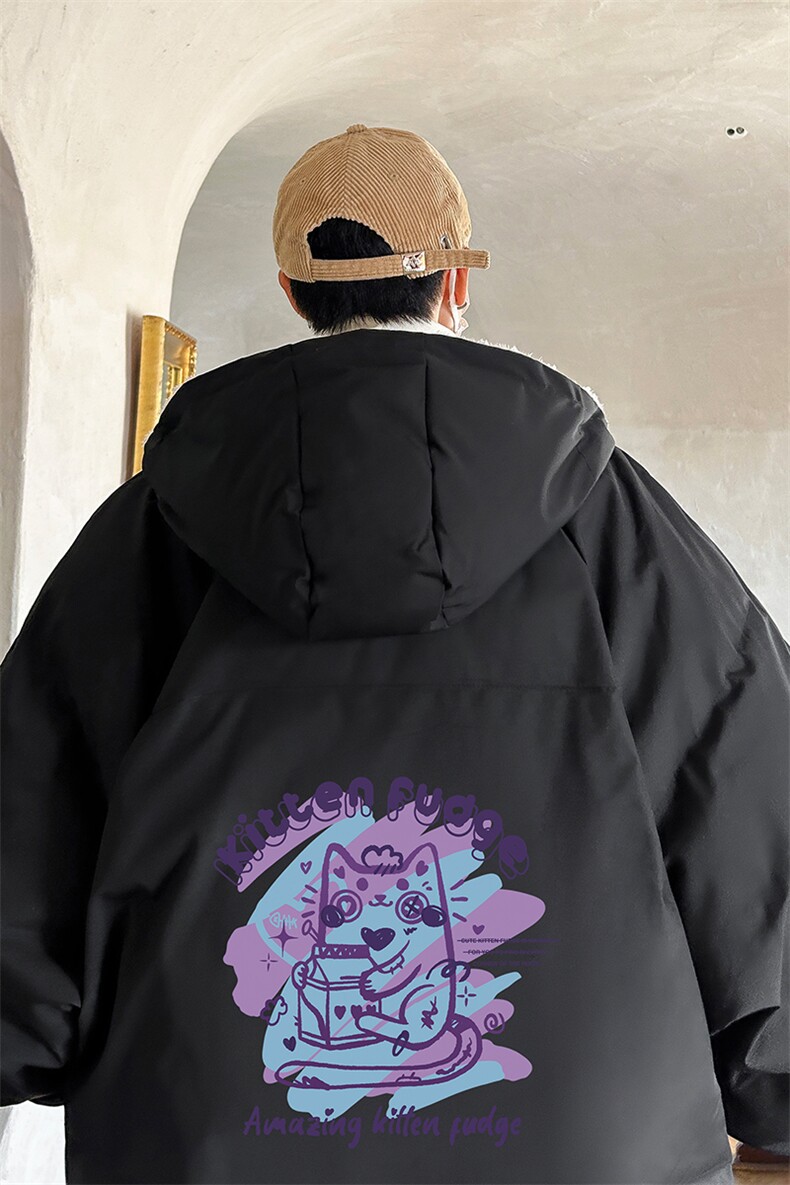 控128加绒面包服男大码羊羔毛棉衣男MY16317-P100,男装棉衣,电商A040