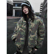 美式廓形迷彩棉服男款冬季加厚保暖高级感工装棉衣TT5018P108，男装棉衣，星座1013-5