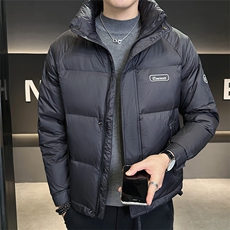 店主风冬季新款纯色休闲短款保暖羽绒服外套男YR809-P160，男装羽绒服，电商A413