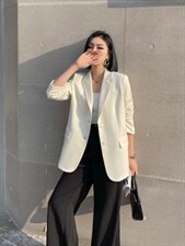 【现货】春装新款纯色休闲时尚西装，女装西装，名怡