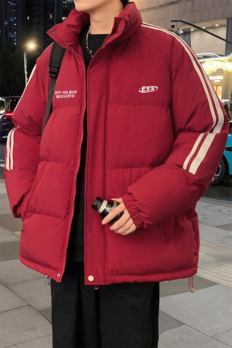 量大优可提供视频冬棉衣立领条纹HD019-1-MF5212-P75,男装棉衣,电商019-1