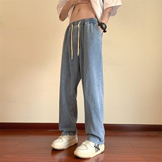数据牛仔裤男夏季薄款宽松直筒美式复古227-2*N202*P35控58，男装牛仔裤，星座227-2